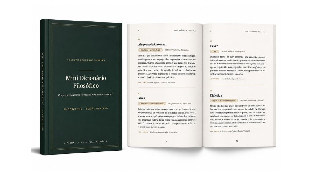 Mockup do Mini Dicionário de Filosofia