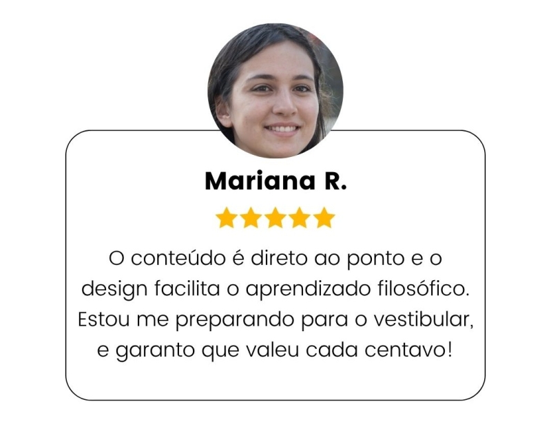 Depoimento de Mariana R., 5 estrelas